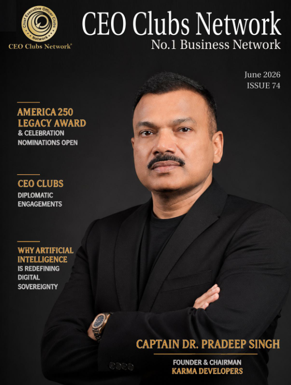 Captain Pradeep Singh featured in the June 2026 edition of CEO Clubs Magazine