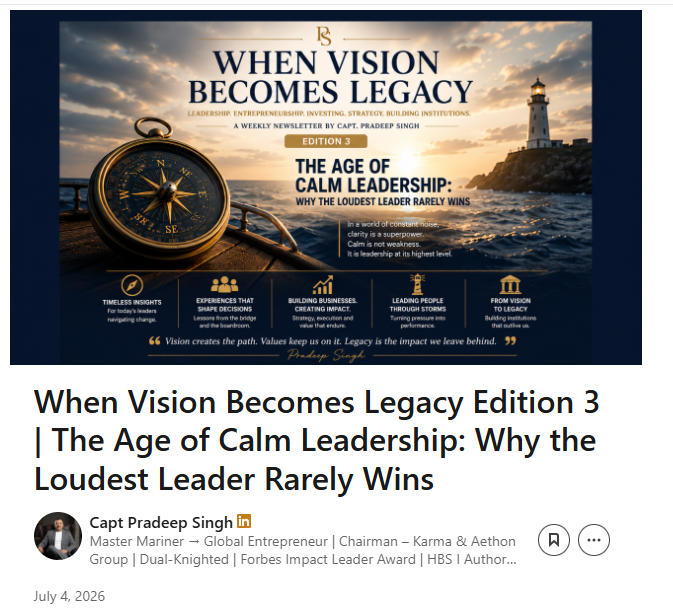 When Vision Becomes Legacy - LinkedIn Issue
